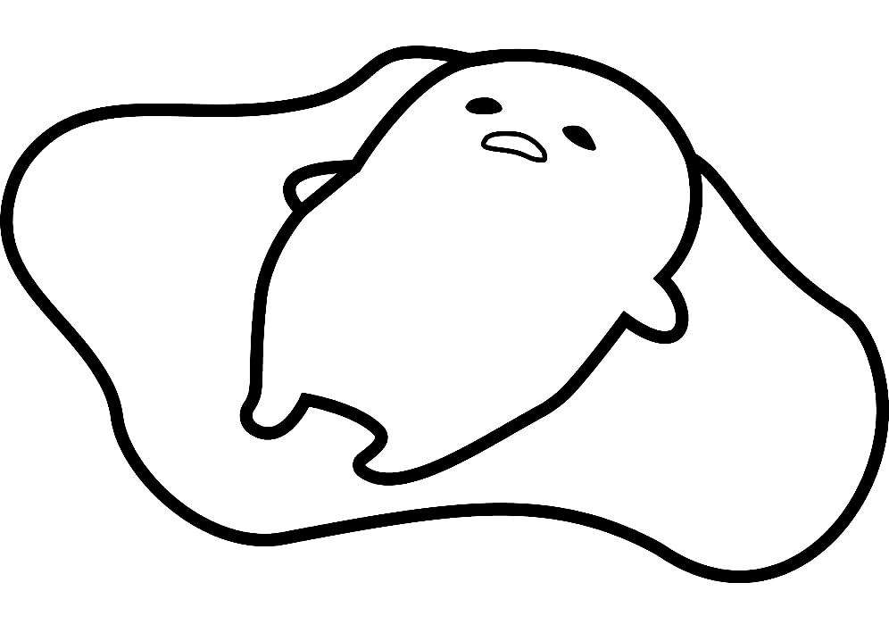 Gudetama Coloring Pages Printable for Free Download