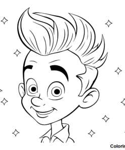 Jimmy Neutron Coloring Pages Printable for Free Download