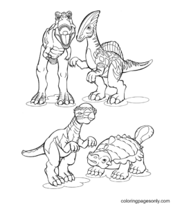 Jurassic World Coloring Pages Printable for Free Download