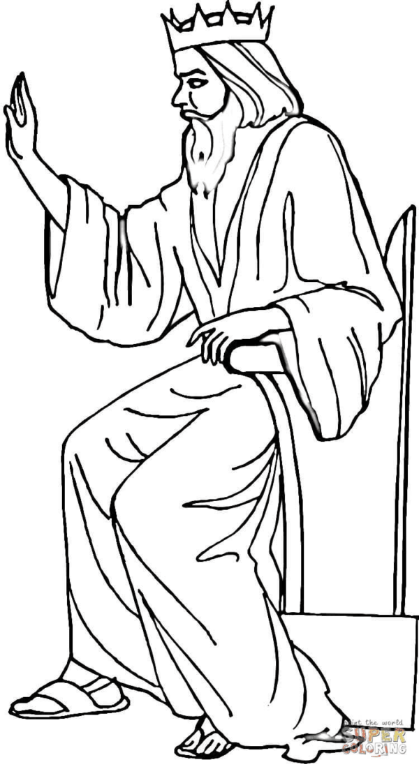 Bible King Coloring Pages Printable for Free Download