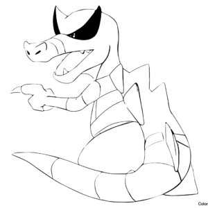 Krookodile Coloring Pages Printable for Free Download