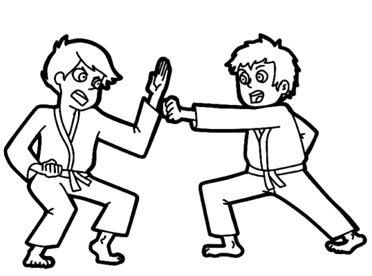 Martial Arts Coloring Pages Printable for Free Download