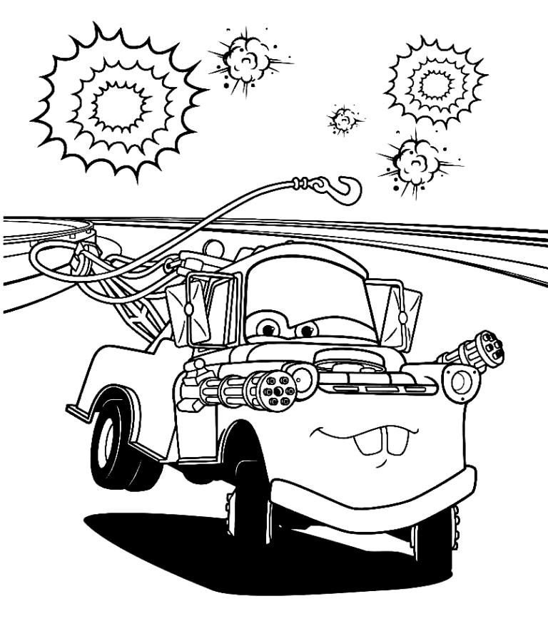 Mater Coloring Pages Printable for Free Download