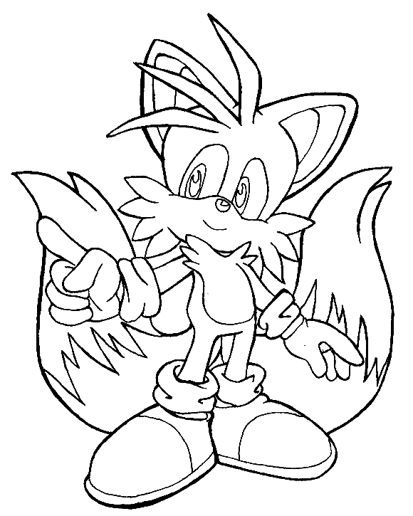 Tails Coloring Pages Printable for Free Download