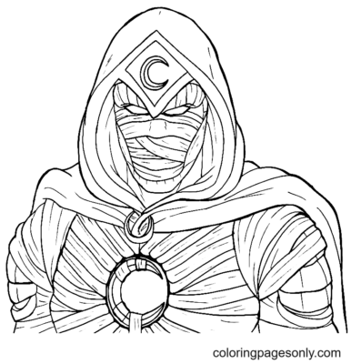 Moon Knight Coloring Pages Printable for Free Download