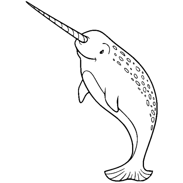 Narwhal Coloring Pages Printable for Free Download