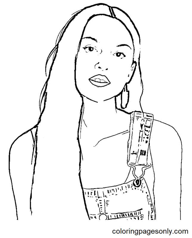 Olivia Rodrigo Coloring Pages Printable for Free Download