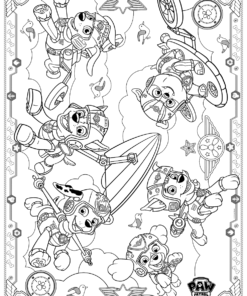 Everest from Paw Patrol Mighty Pups coloring page - Download, Print or  Color Online for Free