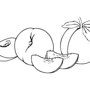 Peaches Coloring Pages Printable for Free Download