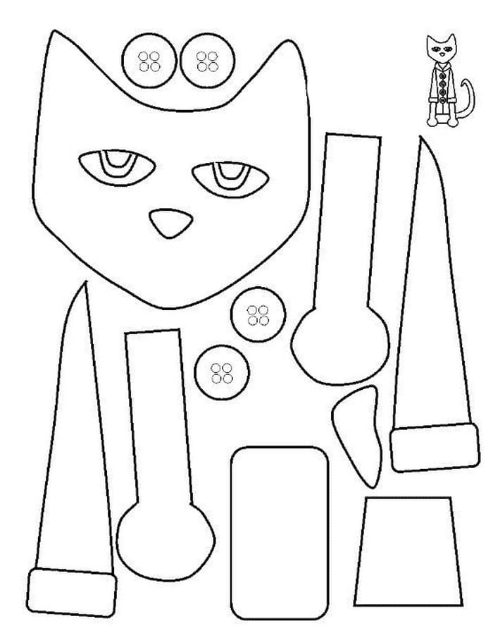 Pete The Cat Coloring Pages Printable for Free Download