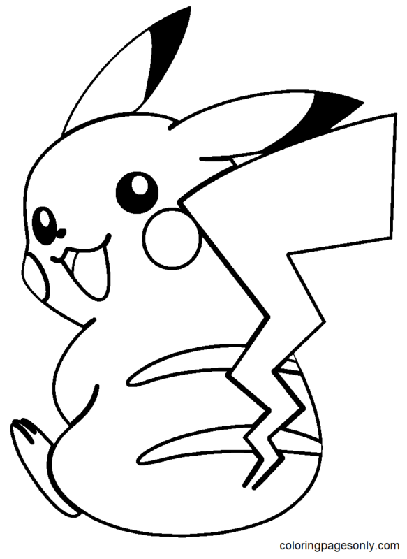 Pikachu Coloring Pages Printable for Free Download