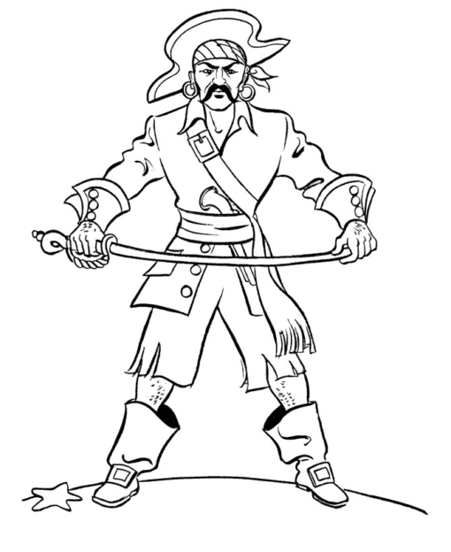 Pirate Coloring Pages Printable for Free Download