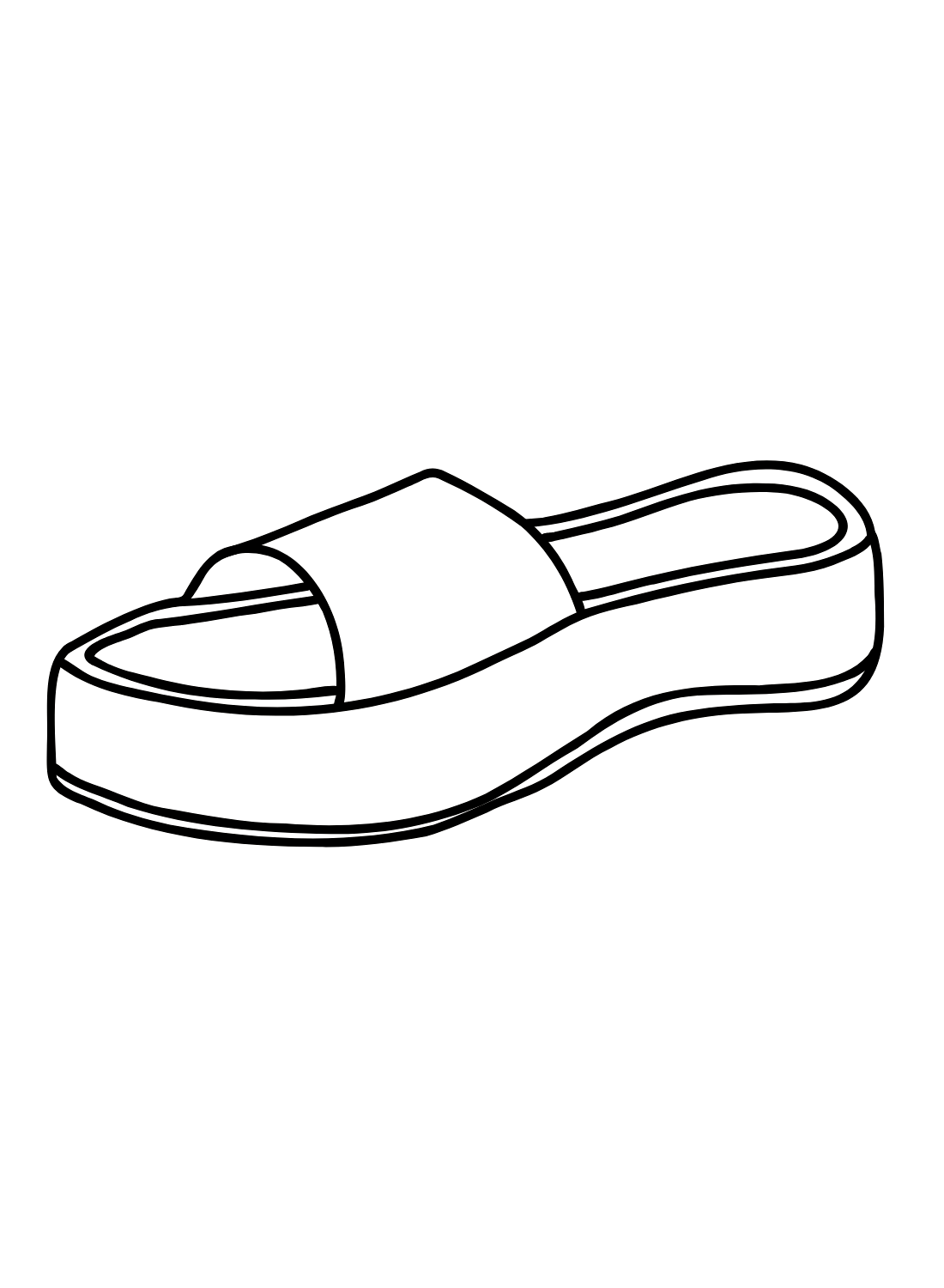 Sandals Coloring Pages Printable for Free Download