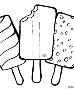 Popsicle Coloring Pages Printable for Free Download