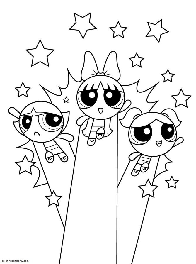 powerpuff girls z blossom coloring pages