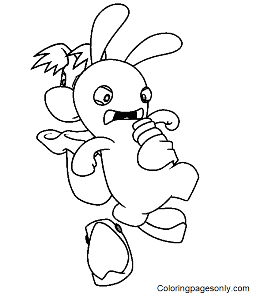 Raving Rabbids Coloring Pages Printable for Free Download