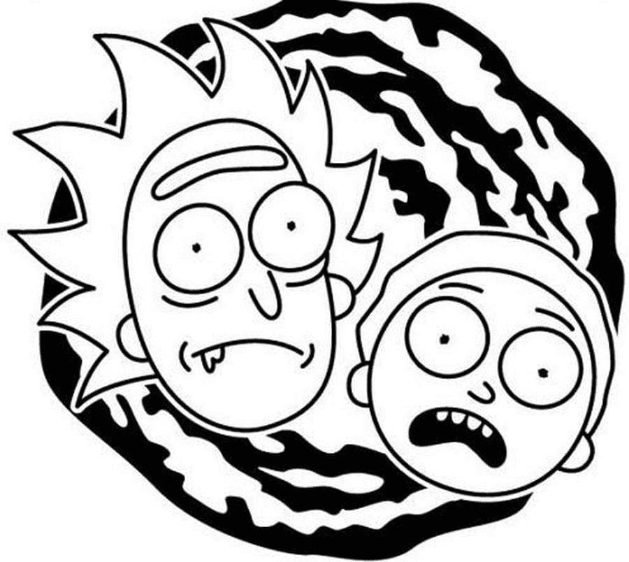 Rick and Morty Coloring Pages Printable for Free Download
