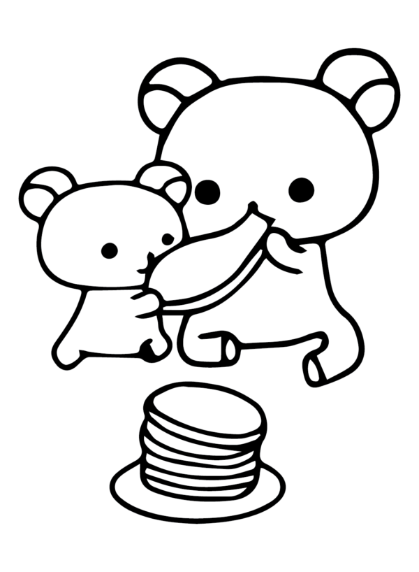 Rilakkuma Coloring Pages Printable for Free Download