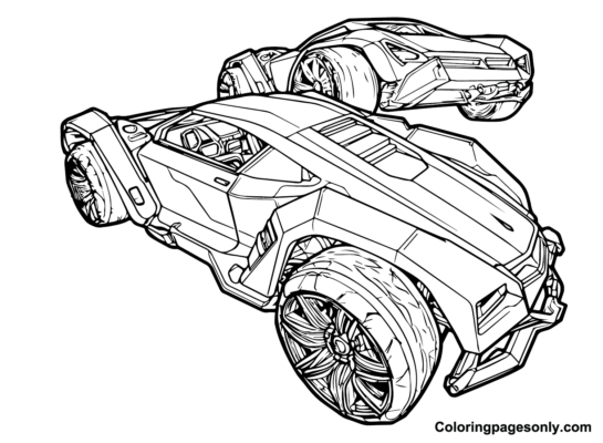 Rocket League Coloring Pages Printable for Free Download