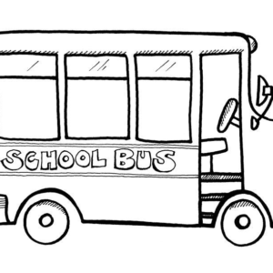 School Bus Coloring Pages Printable for Free Download