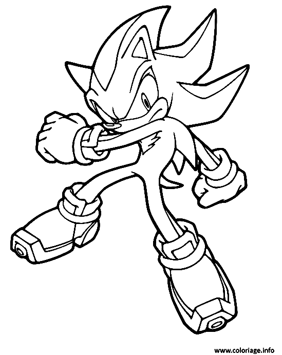 Coloring page - Shadow the Hedgehog