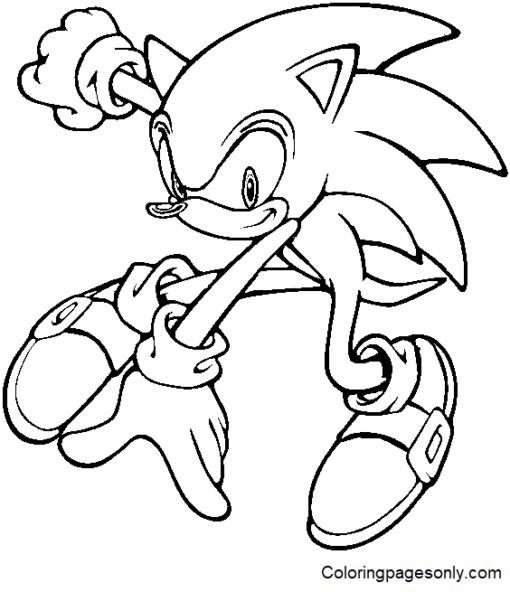 Sonic Coloring Pages Printable for Free Download