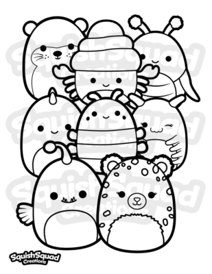 Squishmallow Coloring Pages Printable for Free Download