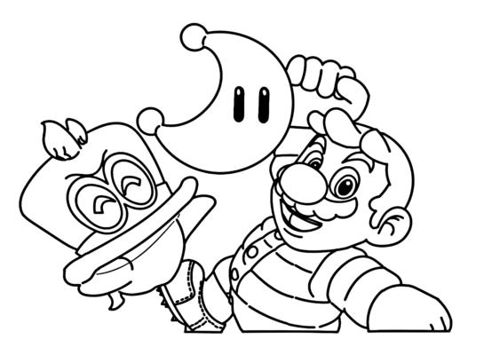 Super Mario Odyssey Coloring Pages Printable for Free Download