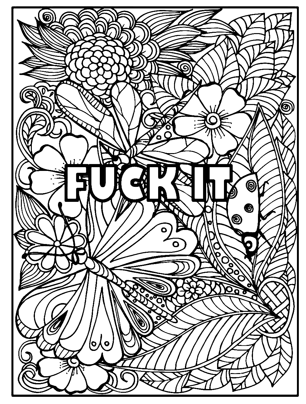 5 Pack Motivational & Positive / MOM Coloring Pages -   Mom coloring  pages, Adult coloring books printables, Adult coloring books swear words