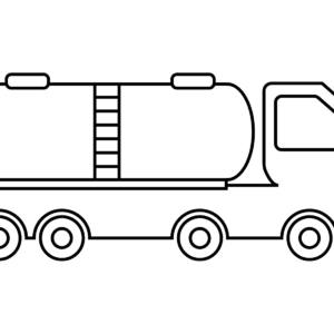 tanker truck coloring pages
