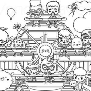 Toca Boca Coloring Pages Printable for Free Download