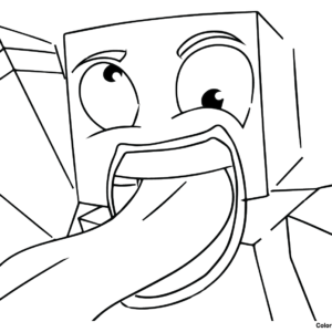 BFDI Mouth Steve Minecraft Skin