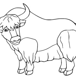 Yak Coloring Pages Printable for Free Download