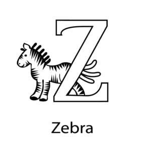 Letter Z Coloring Pages Printable for Free Download