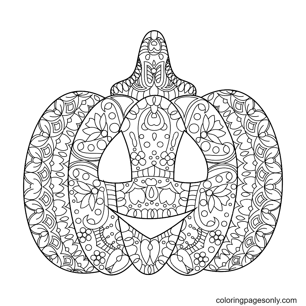 Halloween Mandala Coloring Pages Printable for Free Download