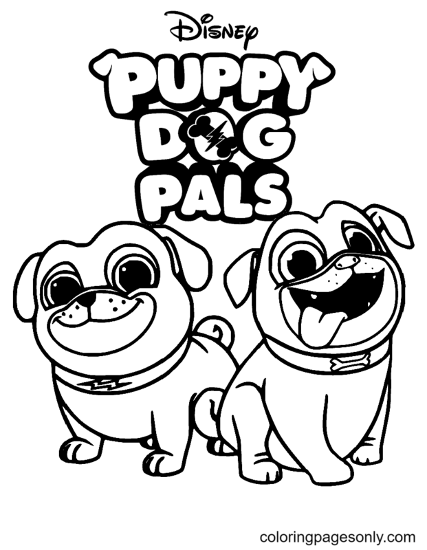 Puppy Dog Pals Coloring Pages Printable For Free Download