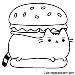 Pusheen Coloring Pages Printable for Free Download