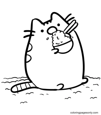 Pusheen Coloring Pages Printable for Free Download