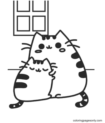 Pusheen Coloring Pages Printable for Free Download