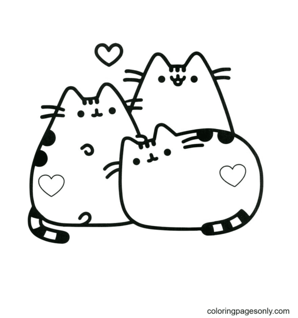 Pusheen Coloring Pages Printable For Free Download