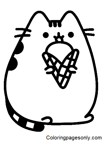 Pusheen Coloring Pages Printable for Free Download