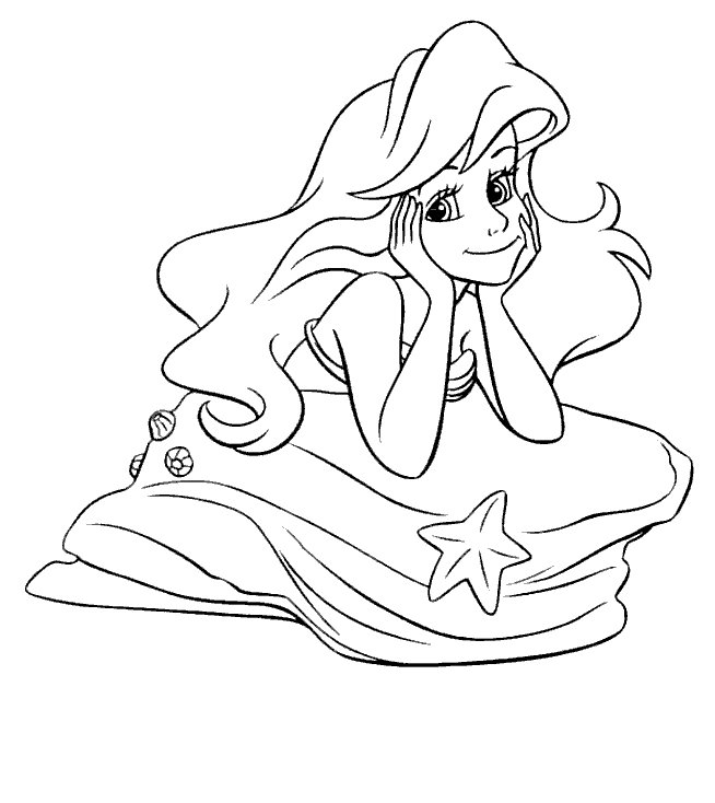 princess ariel coloring pages happy birthday