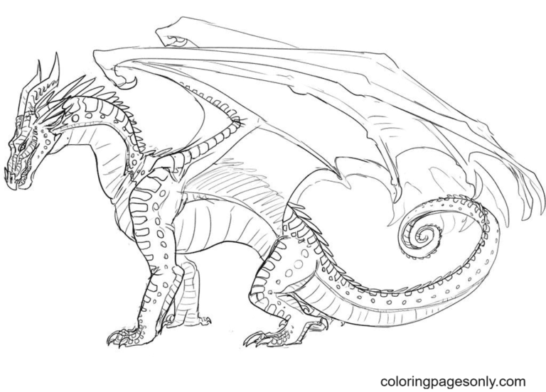 Wings Of Fire Coloring Pages Printable for Free Download