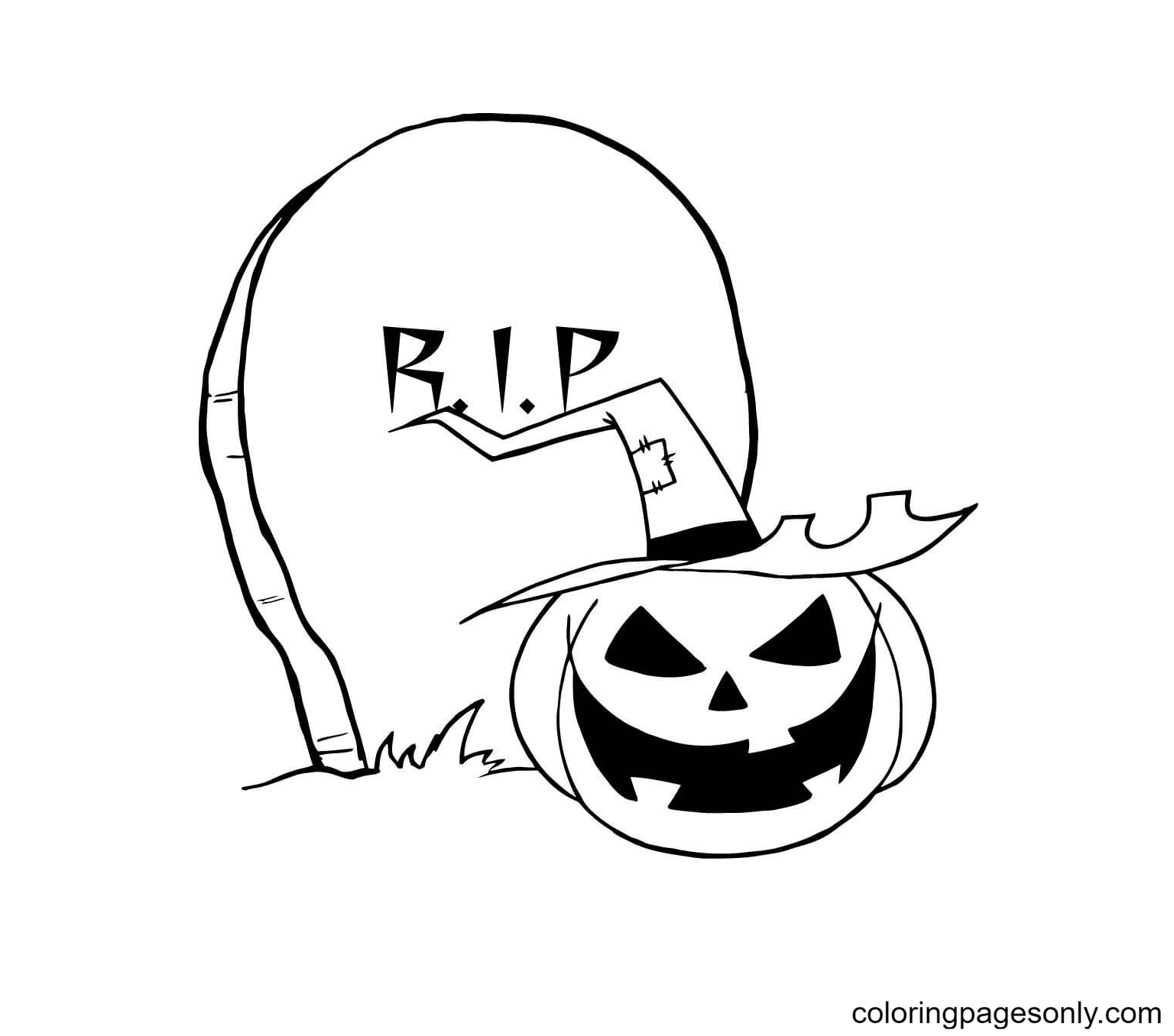 Jack O' Lantern Coloring Pages Printable for Free Download