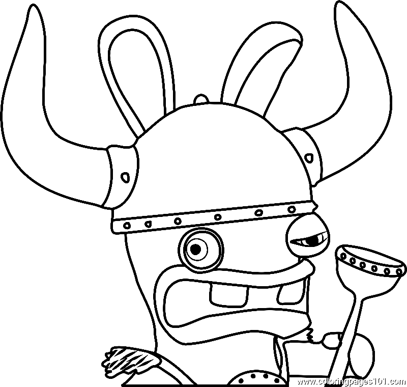 Raving Rabbids Coloring Pages Printable for Free Download