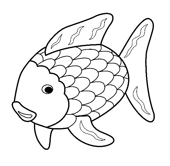 Rainbow Fish Coloring Pages Printable for Free Download