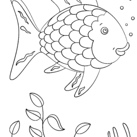 Rainbow Fish Coloring Pages Printable for Free Download