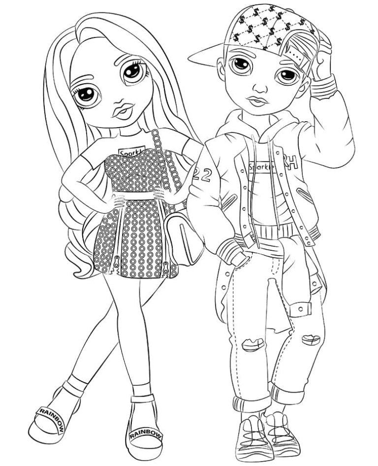 Rainbow High Coloring Pages Printable For Free Download