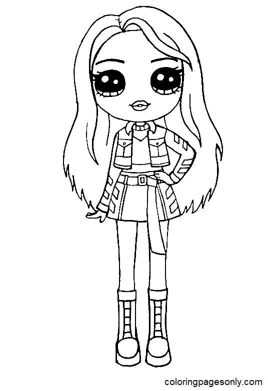 Rainbow High Girls Coloring Pages Pajama Party - Get Coloring Pages