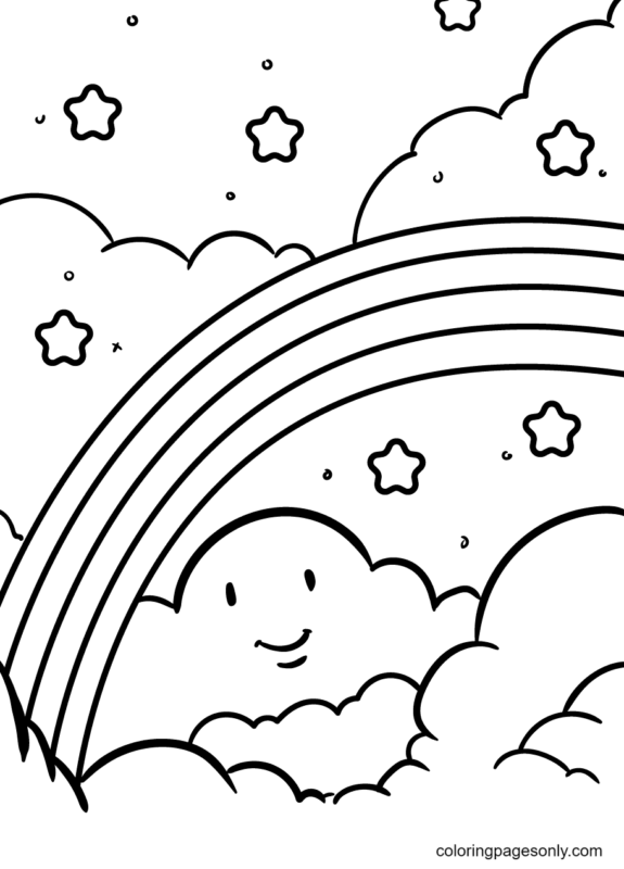 Rainbow Coloring Pages Printable for Free Download